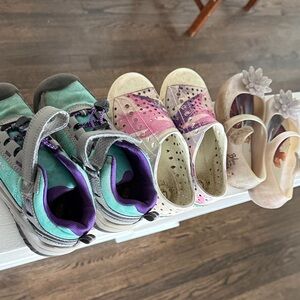 Keen Kids Sneakers in Green and Purple